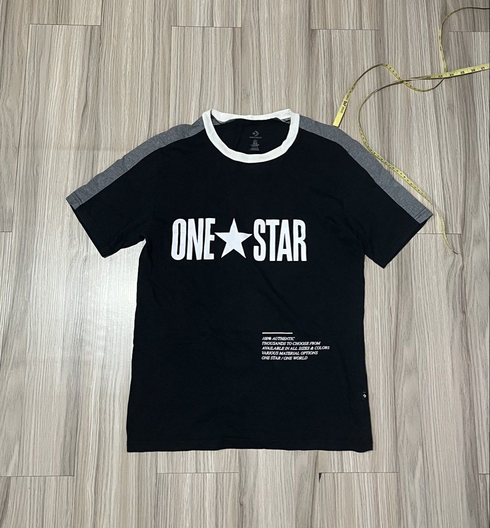Converse tshirt (Category: Tshirts & Polo Shirts ) located in Lipa City. Submitted by hoywilliam (Listing ID 1470823300, Image 2). Description: Converse tshirt(used) size Medium best fit Width-20 length-26 complete tags with QR code for only 450 free shipped Location Lipa City Batangas📍 .