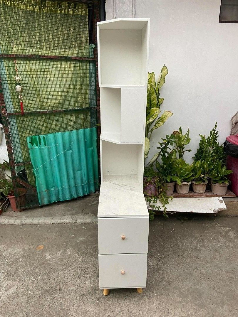 Corner shelves with drawer (Category: Shelves, Cabinets & Racks) located in Manila. Submitted by dolorchris69891 (Listing ID 1470800577, Image 2). Description: corner shelves with drawer.