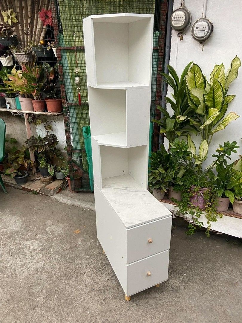 Corner shelves with drawer (Category: Shelves, Cabinets & Racks) located in Manila. Submitted by dolorchris69891 (Listing ID 1470800577, Image 1). Description: corner shelves with drawer.