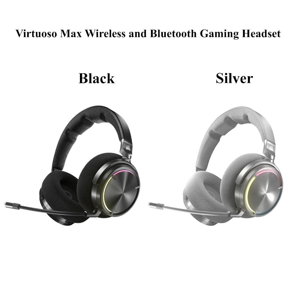 Corsair Virtuoso Max Wireless and Bluetooth Gaming Headset - Carbon ...