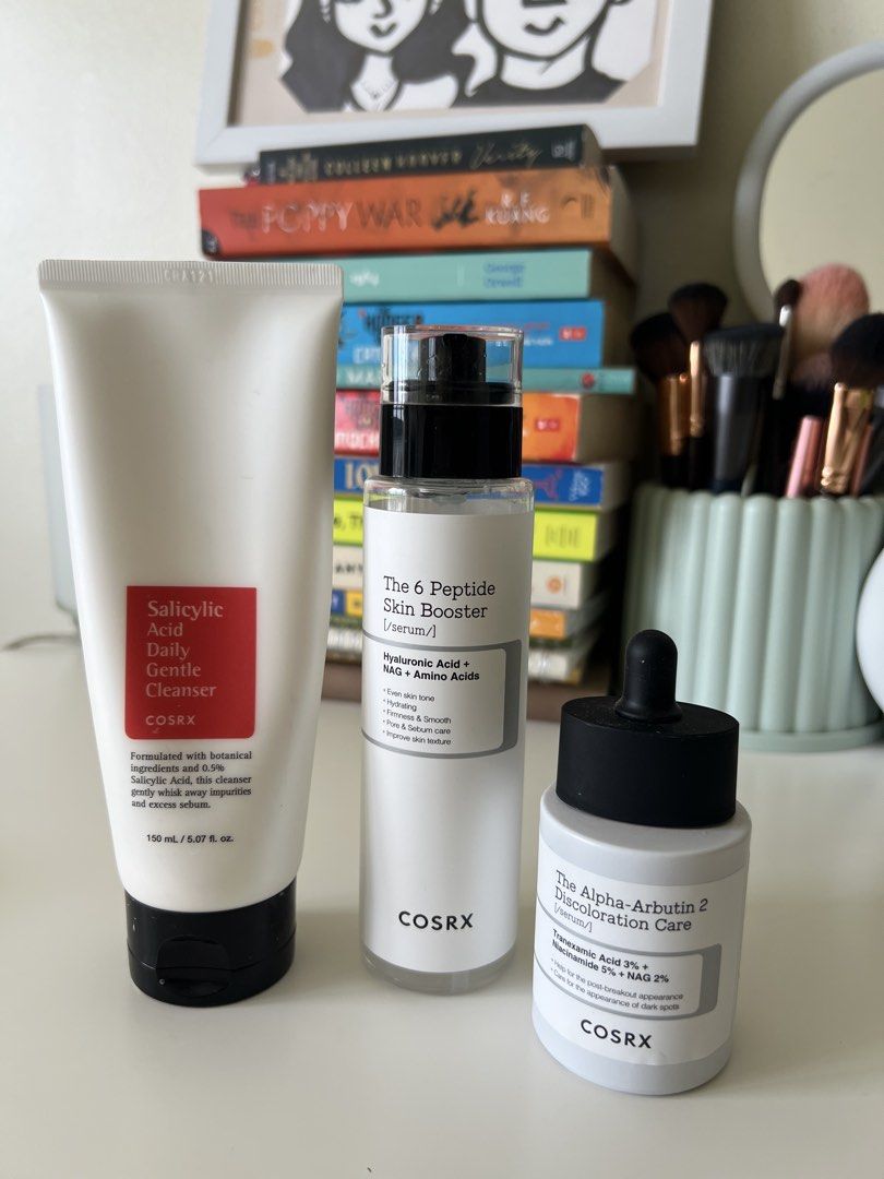 CORSX Skincare Set (Category: Face Care) located in Paranaque City. Submitted by lovejulycloset (Listing ID 1470774529, Image 1). Description: Take all 3 for 900! 10% used only.