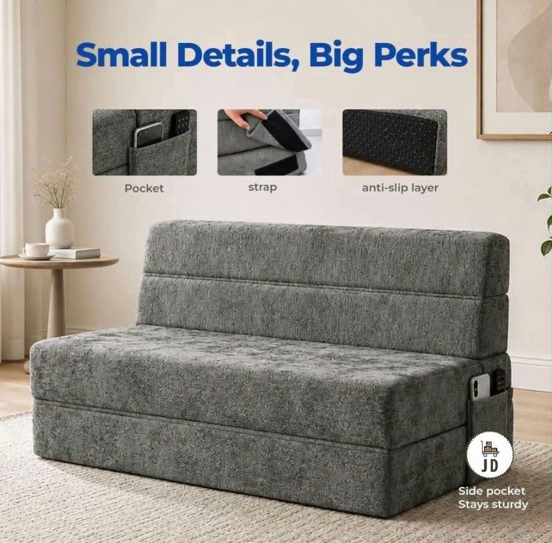 Cosova sofa 3 in 1 sofa bed (Category: Bed Frames & Mattresses) located in Manila. Submitted by saguittarian06 (Listing ID 1470776483, Image 1). Description: COSOVA SOFA C 3 in 1 SOFA BED 75x190x15cm ₱5,600 90x190x15cm ₱6,200 120x190x15cm ₱6,900 135x190x15cm ₱7,200 150x190x15cm ₱7,800 180x200x15cm ₱8,900 Pre order.