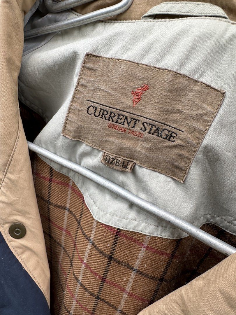 CURRENT STAGE HARRINGTON JACKET - FOR SALE‼️ (Category: Coats, Jackets and Outerwear) located in Molave. Submitted by seriousjay (Listing ID 1470803112, Image 2). Description: CURRENT STAGE HARRINGTON JACKET - FOR SALE‼️ ⚠️Strictly pay first via gcash For only ₱500 with shipping -Original Current Stage -With packed hoodie -No Flaws, Wash tag slightly faded. -Color Grade 10/10 neat and clean Size: MEDIUM - LARGE length: 26 Width: 25 Sleeve length: