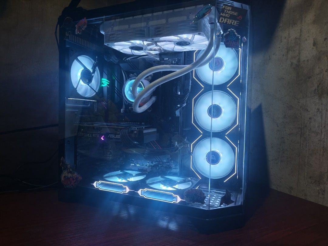 Custom Gaming PC (Category: Desktops) located in Manila. Submitted by kreg05 (Listing ID 1470745162, Image 1). Description: [FOR SALE] Aesthetic Panoramic Gaming PC Set (All Branded Parts) no issue literally plug and play - OS: Windows 11 Pro CPU: AMD Ryzen 5 5600X (6 Cores / 12 Threads) COOLER: leopard 240mm Dual-Fan Liquid Cooler AIO GPU: NVIDIA RTX 3060 12GB MOBO: ASUS ROG Strix B550-F Gaming WiFi RAM: 16GB DDR4 RAM STORAGE: 1TB M.2 NVMe SSD a