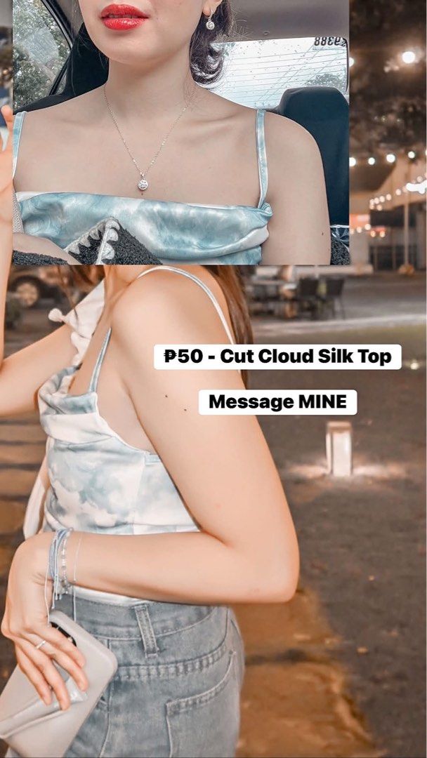Cut Cloud Silk Top (Category: Sleeveless) located in Taguig. Submitted by camillep912 (Listing ID 1470764263, Image 1). Description: .