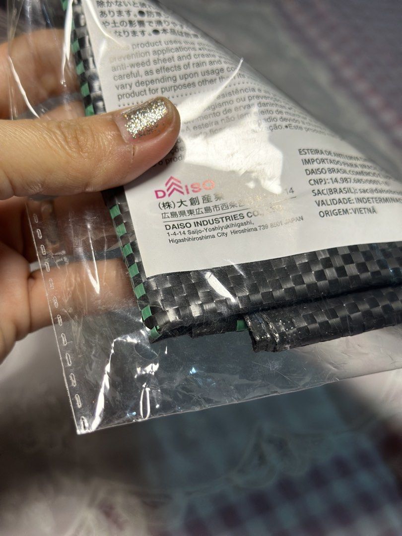 Daiso Anti-weed sheet-PP Type 200cm x 70cm (Category: Gardening Tools & Ornaments) located in Davao. Submitted by favoritepreloved (Listing ID 1470888982, Image 2). Description: .