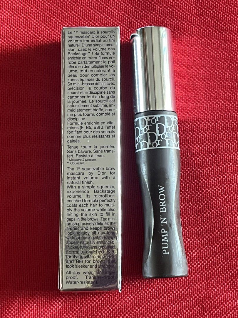 DAMAGE DIORSHOW PUMP N BROW 004 BLACK (Category: Makeup) located in Manila. Submitted by luxeclassyshop (Listing ID 1470745246, Image 3). Description: DAMAGE IS STICKY THE BODY OF THE BOTTLE BUT THE MASCARA INSIDE STILL INTACK DIORSHOW PUMP N BROW SHADE 004 BLACK 5ml .