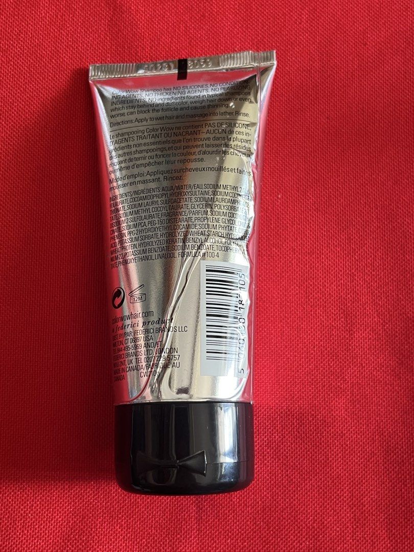 DAMAGE WOW COLOR SECURITY SHAMPOO THE ULTIMATE DREAM CLEAN (Category: Hair) located in Manila. Submitted by luxeclassyshop (Listing ID 1470780938, Image 2). Description: DAMAGE IS POSTED INSIDE STILL INTACT WOW COLOR SECURITY SHAMPOO THE ULTIMATE DREAM CLEAN 75ml No box .
