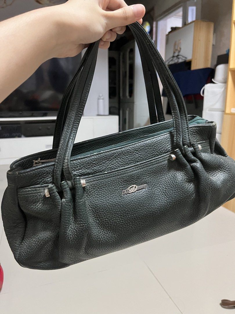 Dark Green Authentic Leather Handbag with Silver Hardware (Category: Luxury Bags & Wallets) located in General Trias. Submitted by walterwhiteyo (Listing ID 1470759114, Image 1). Description: see photos for the condition pls! .