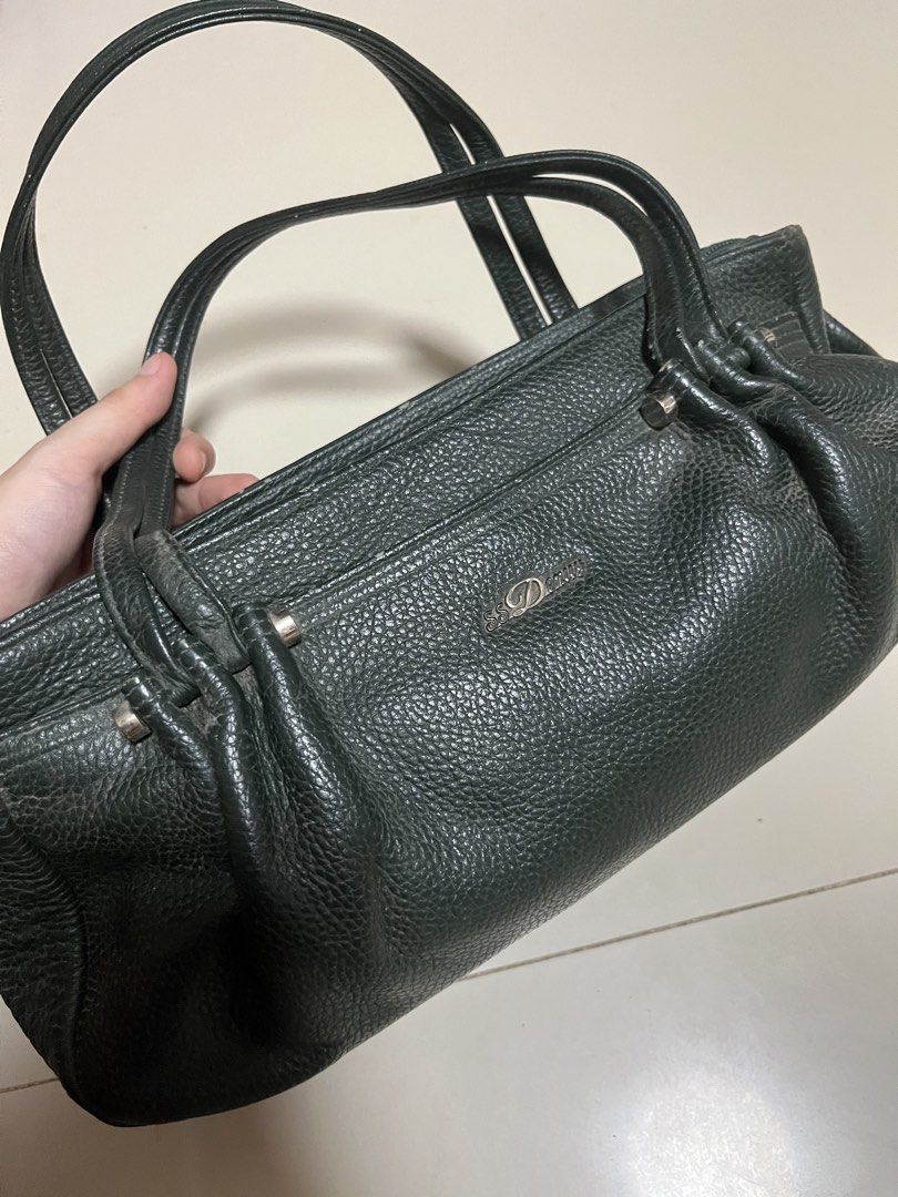Dark Green Authentic Leather Handbag with Silver Hardware (Category: Luxury Bags & Wallets) located in General Trias. Submitted by walterwhiteyo (Listing ID 1470759114, Image 2). Description: see photos for the condition pls! .