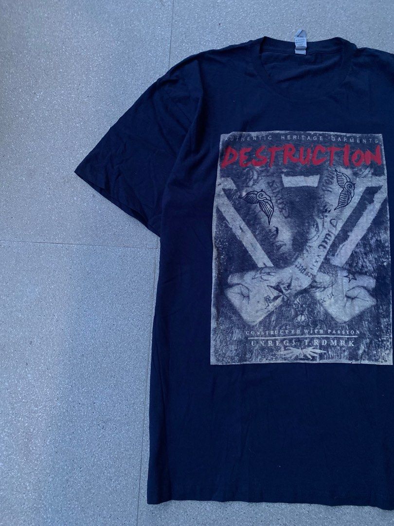 Destruction Graphic T-Shirt (Category: Tshirts & Polo Shirts ) located in Caloocan City. Submitted by webspot (Listing ID 1470791423, Image 2). Description: Destruction Graphic T-Shirt Size - XL Width - 23 Length - 30.