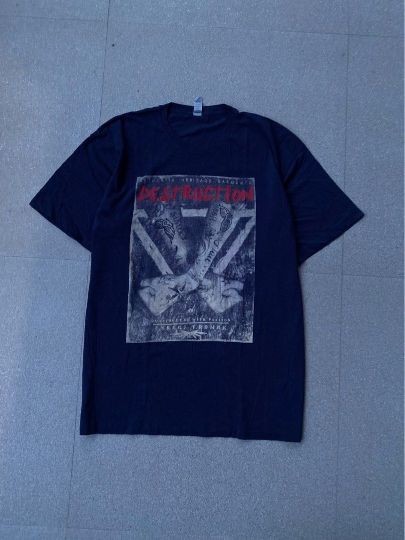 Destruction Graphic T-Shirt (Category: Tshirts & Polo Shirts ) located in Caloocan City. Submitted by webspot (Listing ID 1470791423, Image 1). Description: Destruction Graphic T-Shirt Size - XL Width - 23 Length - 30.