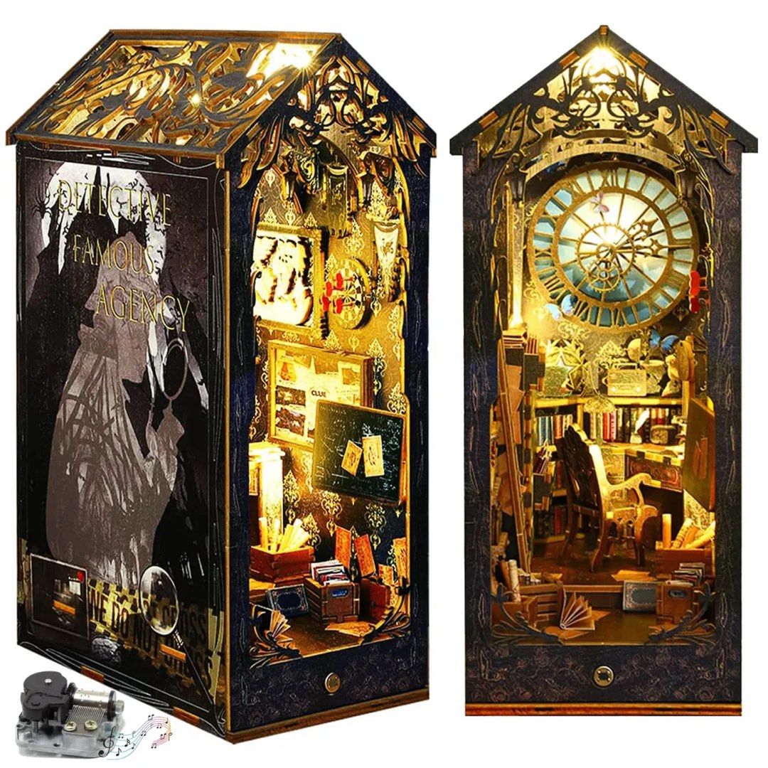 Detective Miniature Light up Bookend (Category: Lego & Building Sets) located in Quezon City. Submitted by theotherworld (Listing ID 1470812464, Image 2). Description: Book nook miniature build DIY Bought in Kyoto Japan Available on hand .