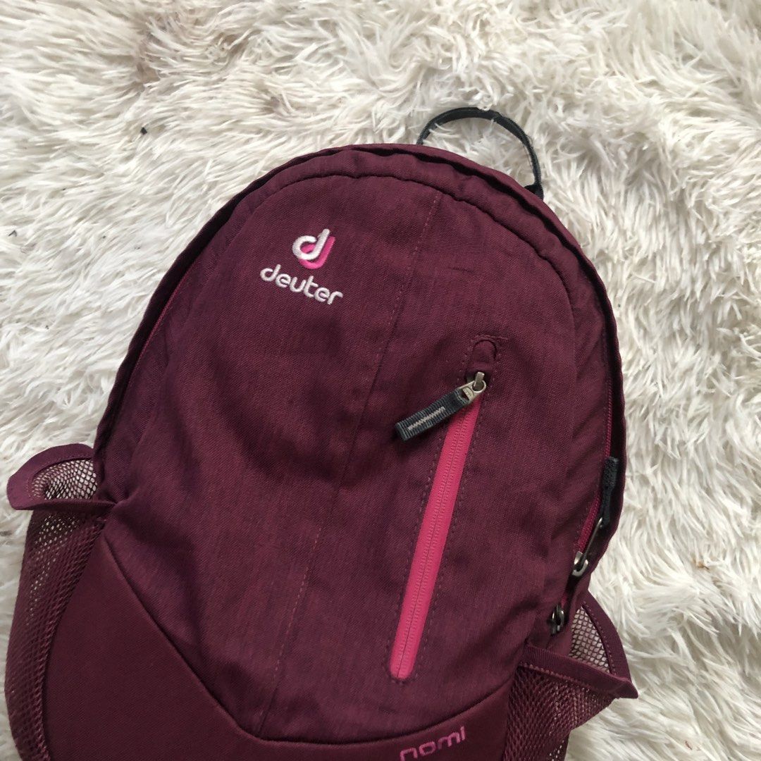 Deuter Nomi Maroon 18L (Category: Backpacks) located in Dasmarinas. Submitted by cjtan26 (Listing ID 1470909148, Image 2). Description: Forsale Deuter Nomi Maroon 18L Good Condition Check Details - 800 Loc Cavite Jnt / Lalamove .