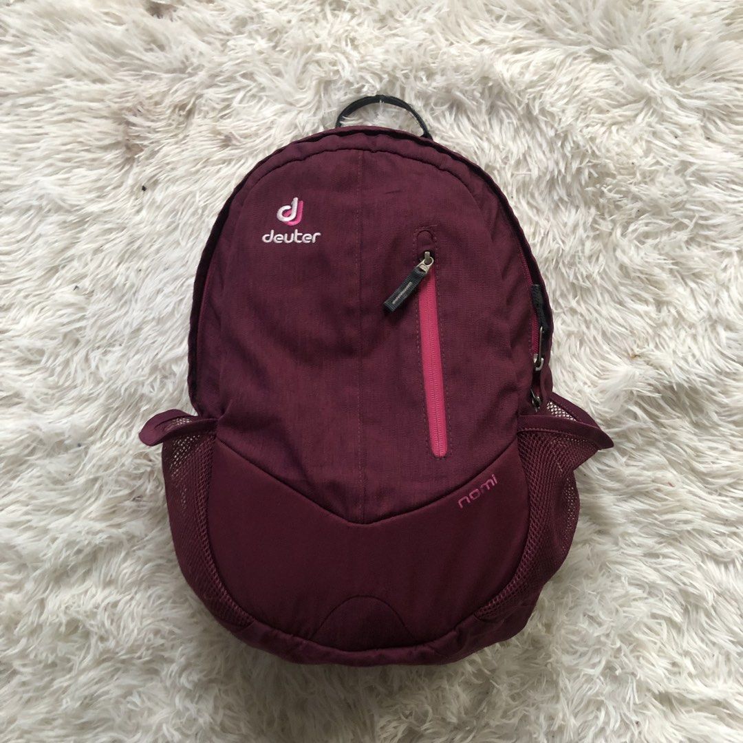 Deuter Nomi Maroon 18L (Category: Backpacks) located in Dasmarinas. Submitted by cjtan26 (Listing ID 1470909148, Image 1). Description: Forsale Deuter Nomi Maroon 18L Good Condition Check Details - 800 Loc Cavite Jnt / Lalamove .