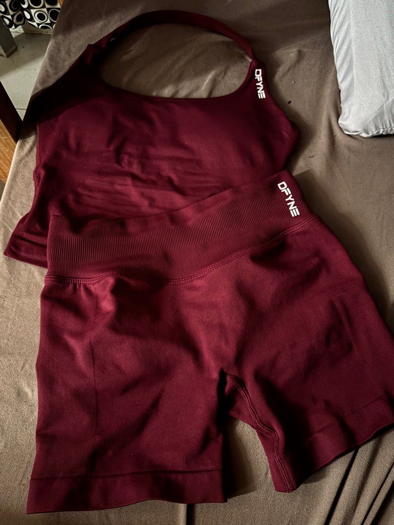 DFYNE Impact Shorts & Halter (Category: Activewear) located in Paranaque City. Submitted by mmacita (Listing ID 1470755052, Image 1). Description: bnew includes pouch tags and qr 100% Original size xs ₱2,599 fixed.