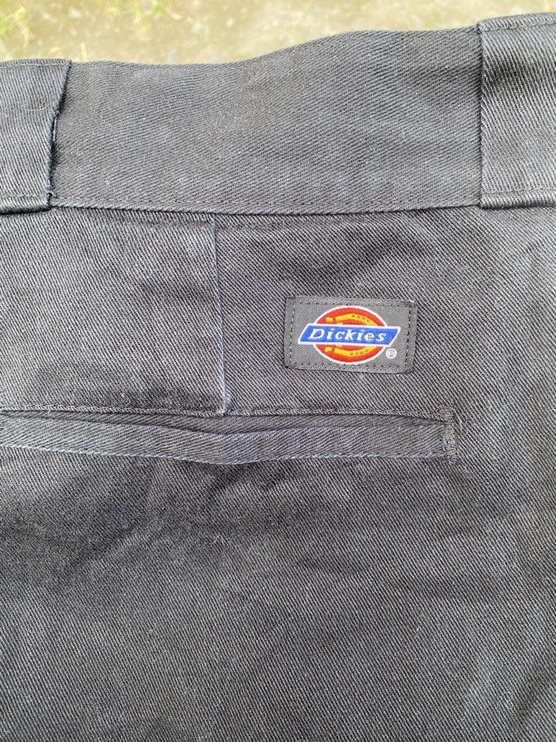 Dickies Black Work Pants (Category: Trousers) located in Imus. Submitted by frootiloots4103 (Listing ID 1470769188, Image 3). Description: - Brand: Dickies - Color: Black - Fit: Straight leg cut - Material: Durable twill fabric - Details: Classic Dickies logo patch on the back pocket - Measurements: Waist 32-33 inches | Length 40 inches | Leg opening 9 inches - Condition: Sturdy construction, perfect for everyday use OPEN FOR NEGO (best if aspack