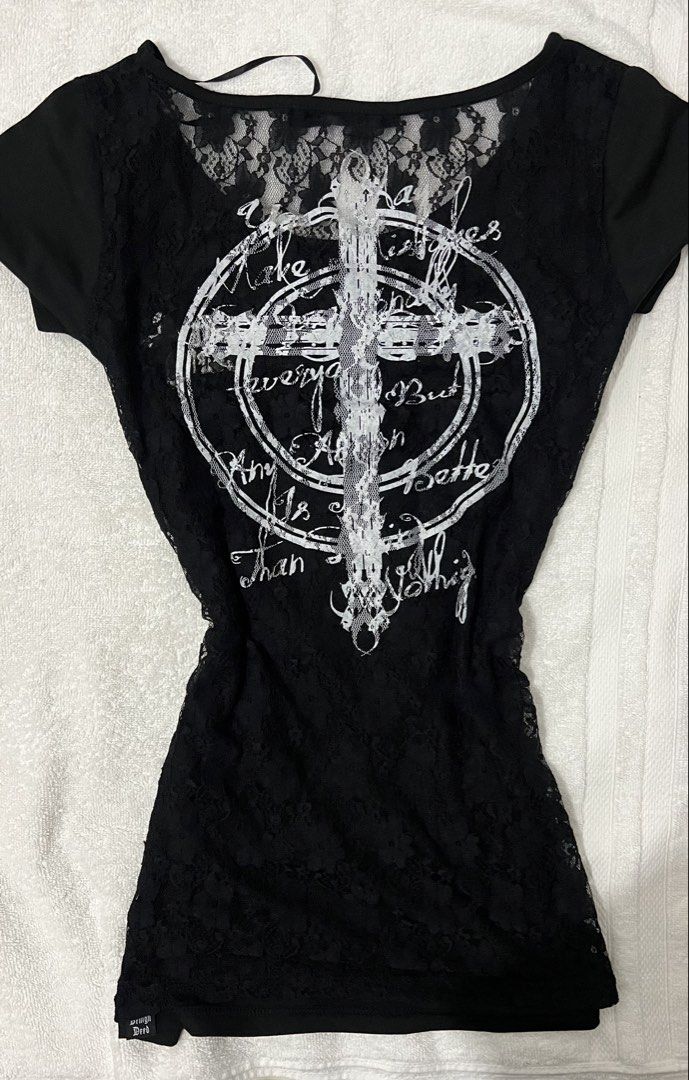Dig Deep Y2K Lace Back Shirt (Category: Shirts) located in Baguio. Submitted by from_mimi (Listing ID 1470902589, Image 3). Description: .