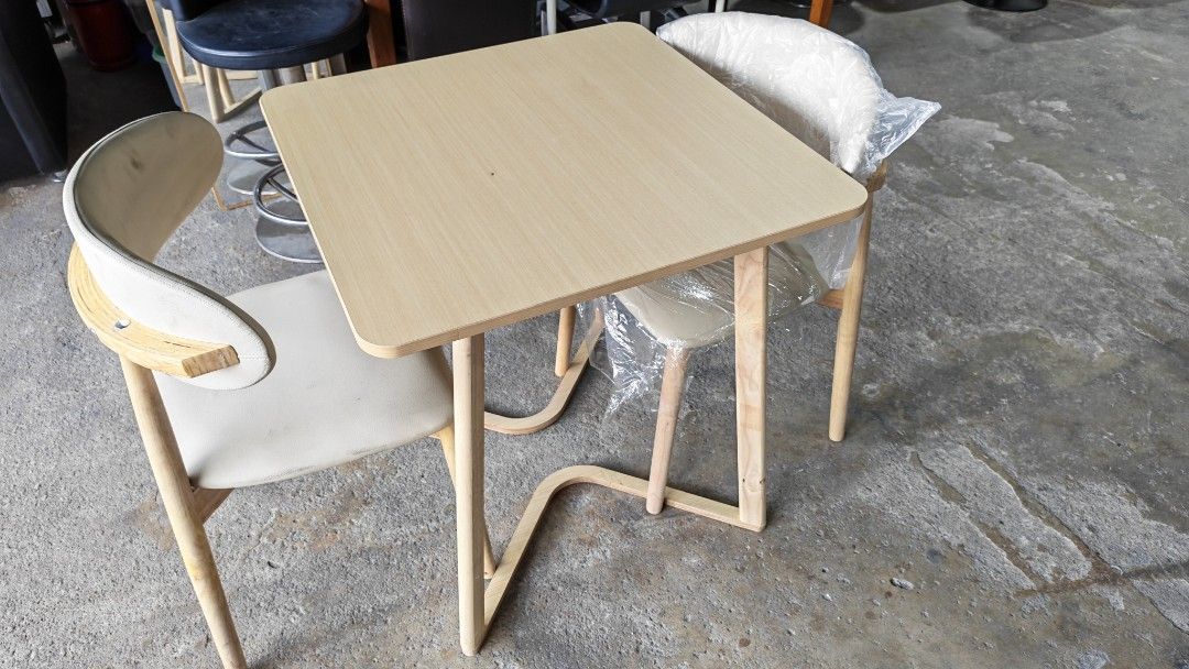 Dining table set (Category: Tables & Sets) located in Kuala Lumpur. Submitted by srproject (Listing ID 1470813757, Image 1). Description: 2 seater dining table set Size of table 2.5ft x 2.5ft Wooden materials Only 1 set In good condition Cash and carry.
