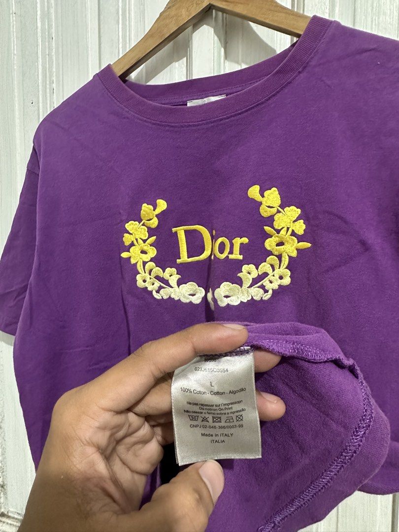 DIOR FLORAL LOGO (Category: Activewear) located in Manila. Submitted by jastthrift (Listing ID 1470852021, Image 3). Description: DIOR FLORAL LOGO EMBROIDERED 21x26 Good condition No issue 10/8 color rate .