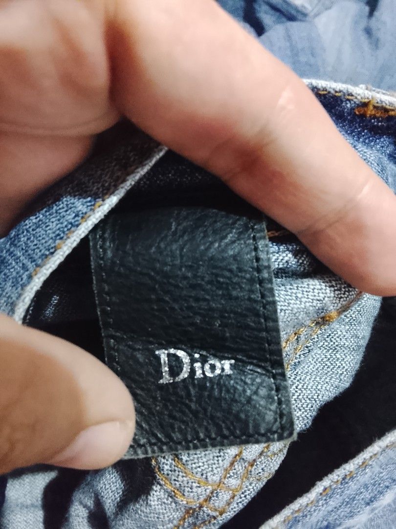 Dior Homme altered Jeans 30-32 (Category: Jeans) located in Davao. Submitted by thevintagehunterdvo (Listing ID 1470770185, Image 3). Description: Waist 30-32 Length 38 Thigh 10 Hem 7.