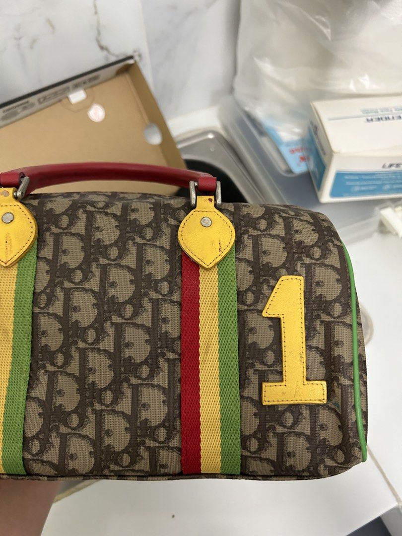 dior rasta boston bag (Category: Luxury Bags & Wallets) located in San Fernando. Submitted by dippedrops (Listing ID 1470897360, Image 3). Description: dior rasta boston bag rank ab.