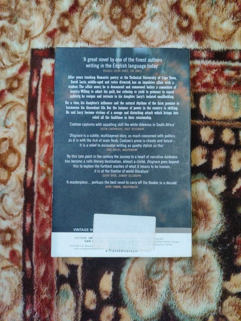 Disgrace by J. M. Coetzee (Category: Storybooks) located in Puerto Princesa. Submitted by jyrxxii. (Listing ID 1470828665, Image 2). Description: .