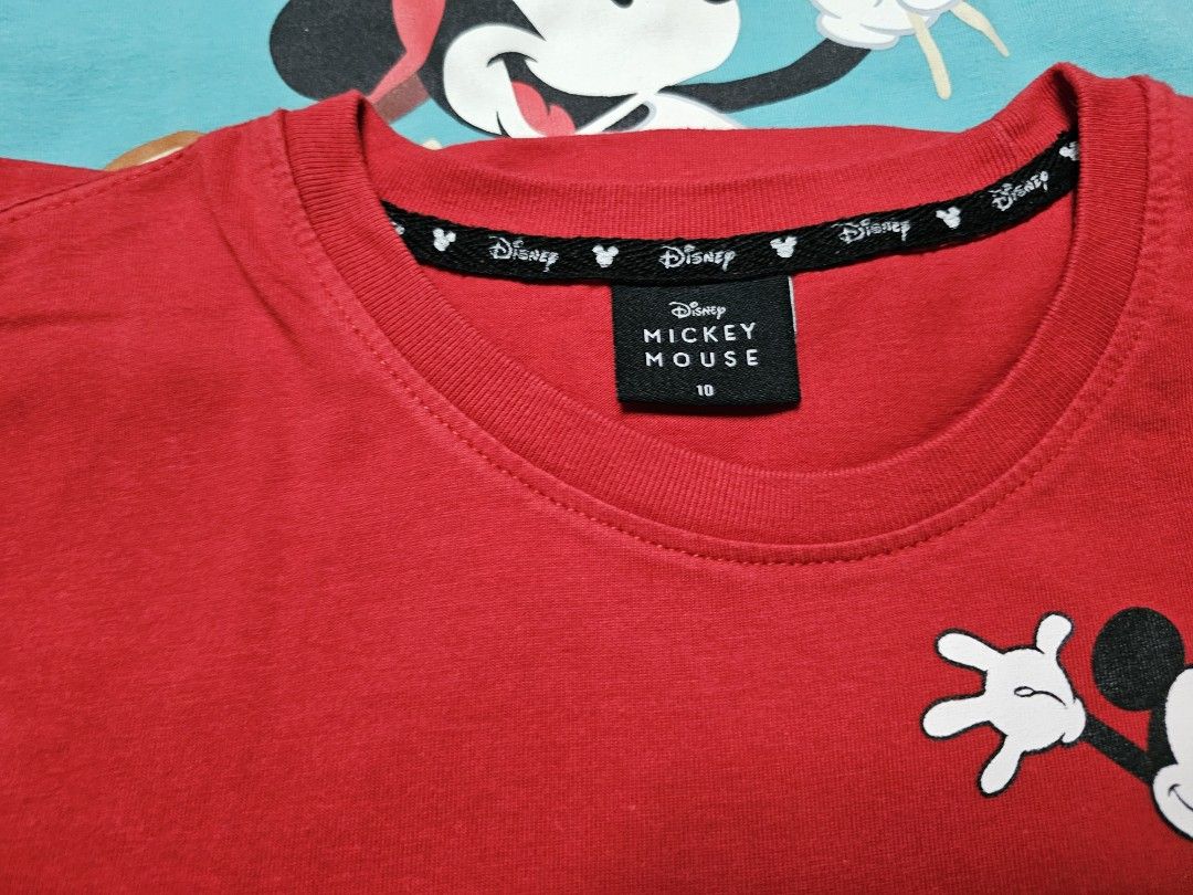 Disney Mickey Mouse T-Shirt Bundle Size 10 (Category: Babies & Kids Fashion) located in Malolos. Submitted by pitzdiaz (Listing ID 1470770677, Image 3). Description: FOR SALE ❗️❗️❗️ Original Disney Mickey Shirt (size 10) All from my son's budol 😁 These are preloved items, so please manage your expectations. Actual color and appearance may vary slightly due to lightning, photo angles, and device screen settings. Thank You so much ☺️ less than 50%
