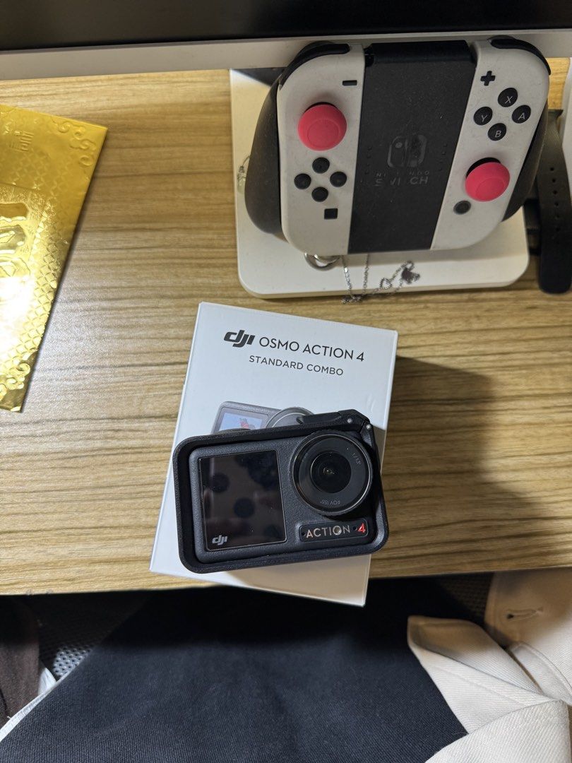 DJI Osmo Action 4 Standard Combo (Category: Cameras) located in Manila. Submitted by declutter-with_andrea (Listing ID 1470902484, Image 1). Description: DJI Osmo Action 4 For Sale Specs 4K/120fps video 1/1.3” CMOS sensor RockSteady 3.0 stabilization Dual touchscreens Waterproof up to 18m Bought February 2026 -No issues, all working properly -Lens and screen protectors installed since Day 1 -Free mini tripod included RFS: Planning to upgrade Pric