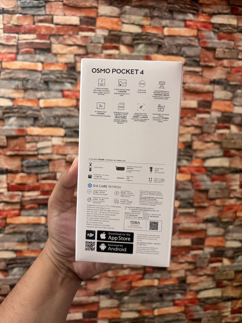 DJI Osmo Pocket 4(standard edition) (Category: Cameras) located in Dasmarinas. Submitted by markusi22 (Listing ID 1470762805, Image 2). Description: 📸DJI Osmo Pocket 4(standard edition) - 26k bnew open box only to take photo di pa na sesetup ikaw una mag aactivate 💯 authentic pickup Dasmariñas Cavite shipping via Lalamove or LBC please respect my post thanks.