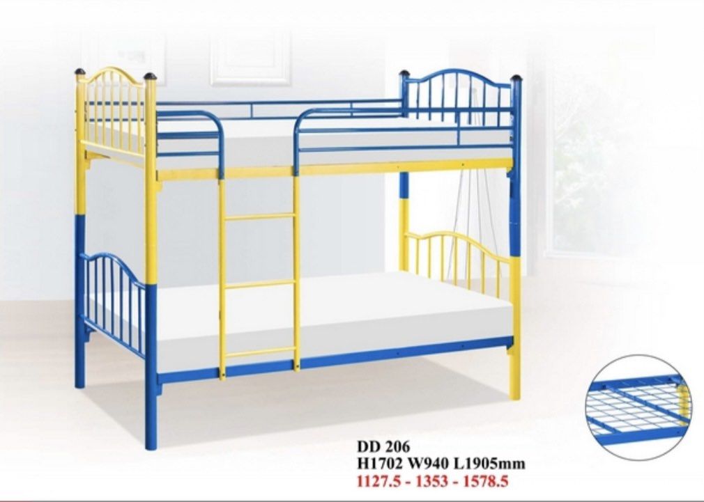 Double decker bedframe solid (Category: Bed Frames & Mattresses) located in Semenyih. Submitted by quefurnituretrading (Listing ID 1470839297, Image 1). Description: Assalamualaikum & Salam Sejahtera. 🚩 Perabot Quefurniture, Beroperasi di Semenyih,Selangor. Hanya jual baru saja.