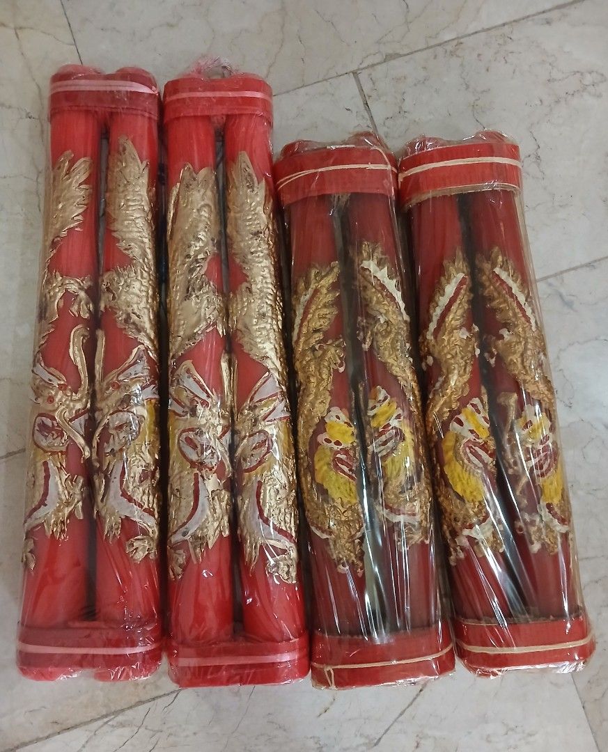 Dragon Candles (Category: Lighting) located in Manila. Submitted by myclosetraiders.ph (Listing ID 1470748797, Image 2). Description: ❗️For Sale❗️ Dragon Candles Brandnew Items on hand Price/each: (2pcs. per pack) Medium- 150 Large-200 Loc: Qc Mop: Bpi/Gcash Del: Grab/Lalamove *SF to be shouldered by the buyer.