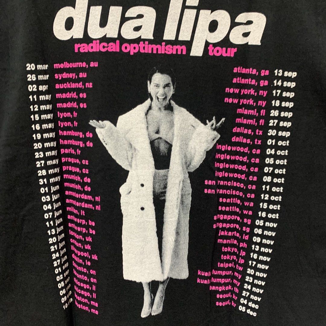 Dua lipa tour (Category: Tshirts & Polo Shirts ) located in Cavite. Submitted by yobubsss (Listing ID 1470904997, Image 2). Description: Size XL 23w 31L Good condition No issue.