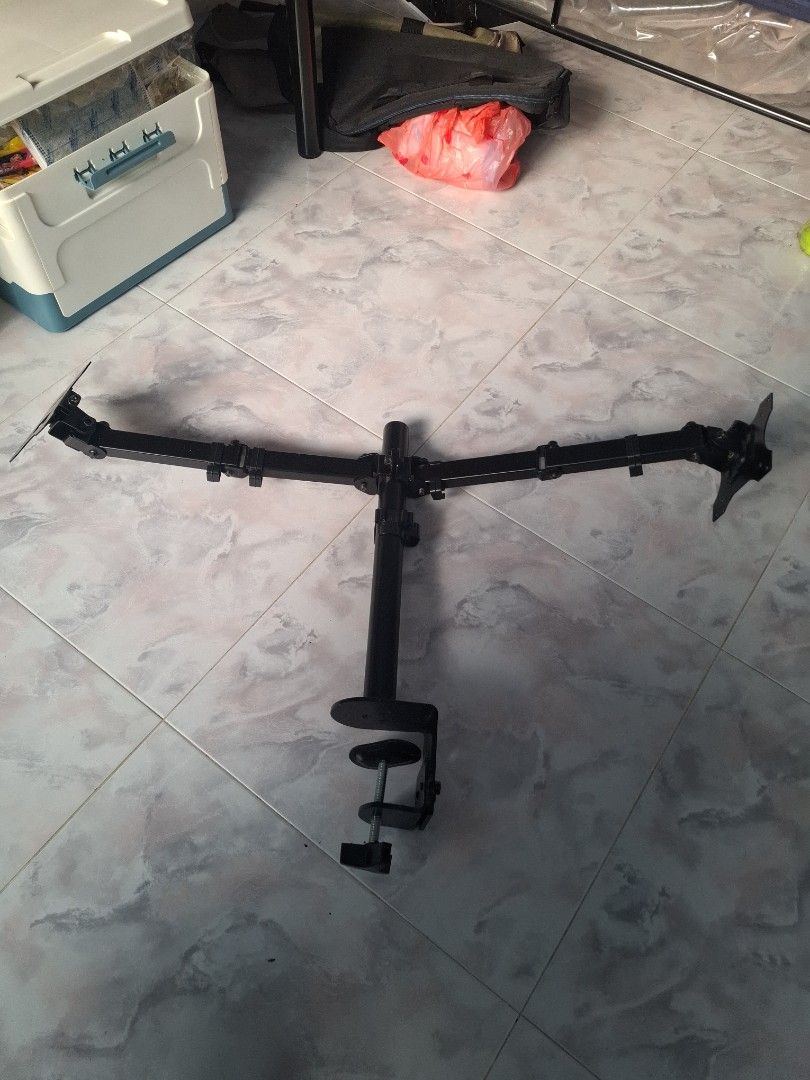 Dual Monitor Desk Mount Stand C-Clamp, Computers & Tech, Parts ...