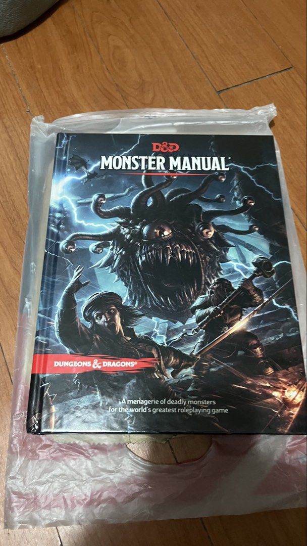 Dungeons & Dragons Monster Manual 5th Edition Rulebook (Category: Textbooks) located in Caloocan City. Submitted by goldenwind.dfc84e (Listing ID 1470885366, Image 1). Description: Hardcover D&D 5e Monster Manual by Wizards of the Coast. Clean pages, sturdy binding, and the original Fully Booked price tag is still on the back. A must-have for Dungeon Masters and TTRPG players! RFS: I thought I was going to DM a campaign once but my players schedu