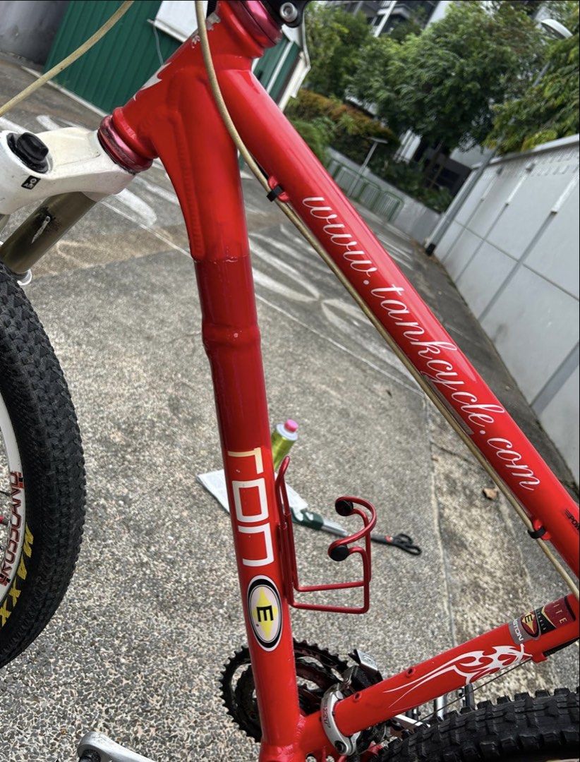 Tank Riding Art Easton Red Mountain Bike Tankcycle, Sports Equipment, Bicycles & Parts ...