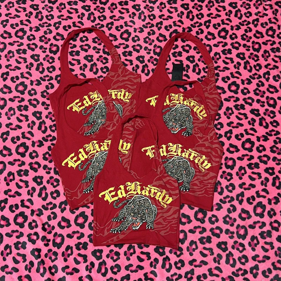 Ed hardy (Category: Sleeveless) located in Quezon City. Submitted by __bbbooo (Listing ID 1470770000, Image 1). Description: Ed hardy top available size 2 pcs xs, 1 pc small, 1 pc medium ₱549 each.