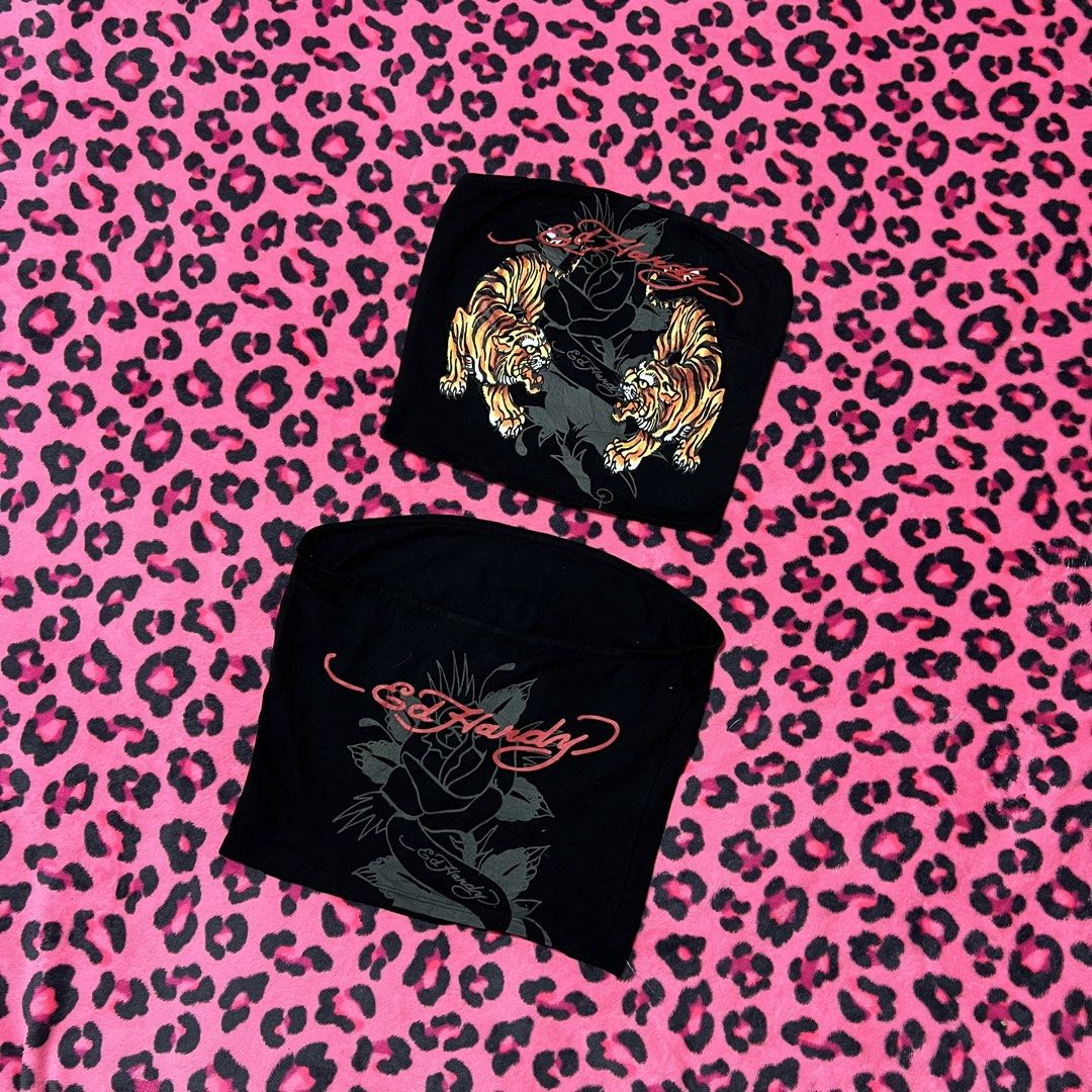 Ed Hardy (Category: Others Tops) located in Quezon City. Submitted by __bbbooo (Listing ID 1470771047, Image 2). Description: Ed hardy tube top 1 pc small & 1 pc medium available ₱549 each.
