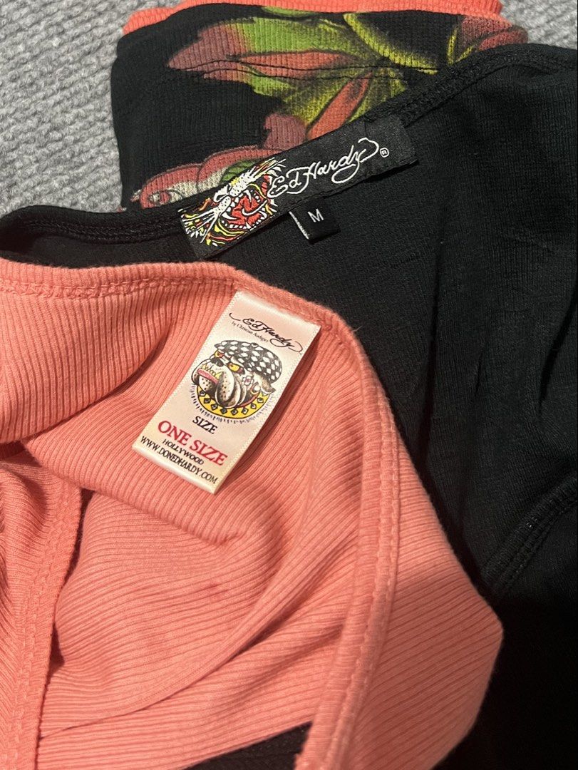 Ed hardy dress (Category: Sleeveless) located in Quezon City. Submitted by __bbbooo (Listing ID 1470758440, Image 2). Description: Ed hardy black top/mini dress size small-medium ₱2,499 Ed hardy dress one size ₱2,899.
