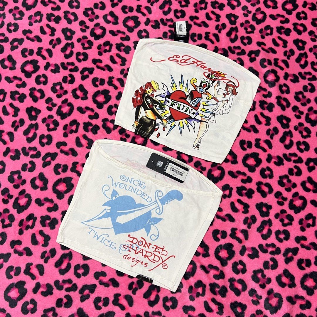 Ed hardy tube top (Category: Others Tops) located in Quezon City. Submitted by __bbbooo (Listing ID 1470768717, Image 2). Description: Ed hardy tube top available 2 pcs size small ₱549.
