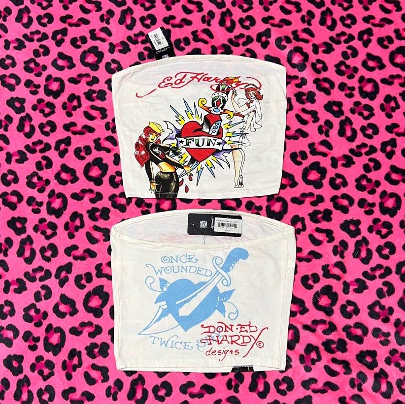 Ed hardy tube top (Category: Others Tops) located in Quezon City. Submitted by __bbbooo (Listing ID 1470768717, Image 1). Description: Ed hardy tube top available 2 pcs size small ₱549.