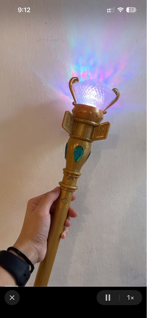 Elena of Avalor Wand (Category: Kids Toys) located in Pateros City. Submitted by cleanmycloset (Listing ID 1470867626, Image 1). Description: Preloved, unless stated brandnew. All items are declared AS IS. Pls manage your expectations. Tiktok checkout at your own risk or direct Jnt for safety. Lalamove for nearby areas and big items. Coin is used for size comparison. Follow me on tiktok @cleanmyclosetph & @cleanmyclosetph1 .