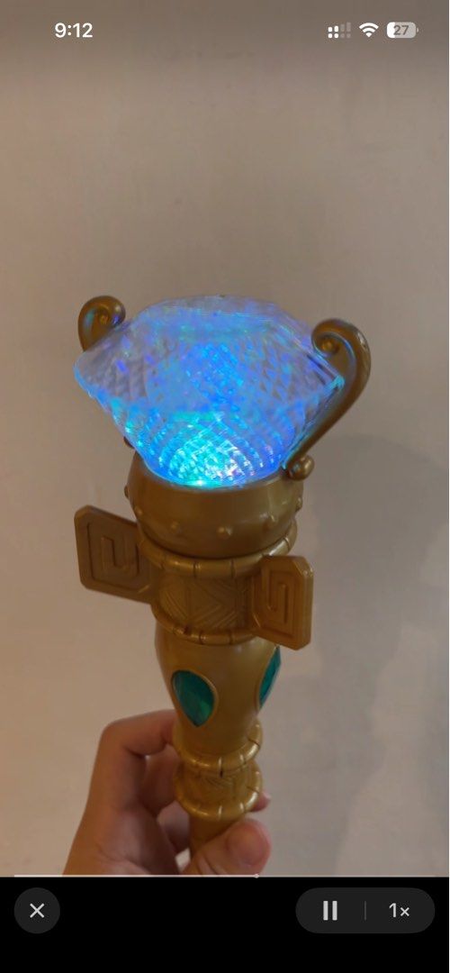 Elena of Avalor Wand (Category: Kids Toys) located in Pateros City. Submitted by cleanmycloset (Listing ID 1470867626, Image 3). Description: Preloved, unless stated brandnew. All items are declared AS IS. Pls manage your expectations. Tiktok checkout at your own risk or direct Jnt for safety. Lalamove for nearby areas and big items. Coin is used for size comparison. Follow me on tiktok @cleanmyclosetph & @cleanmyclosetph1 .
