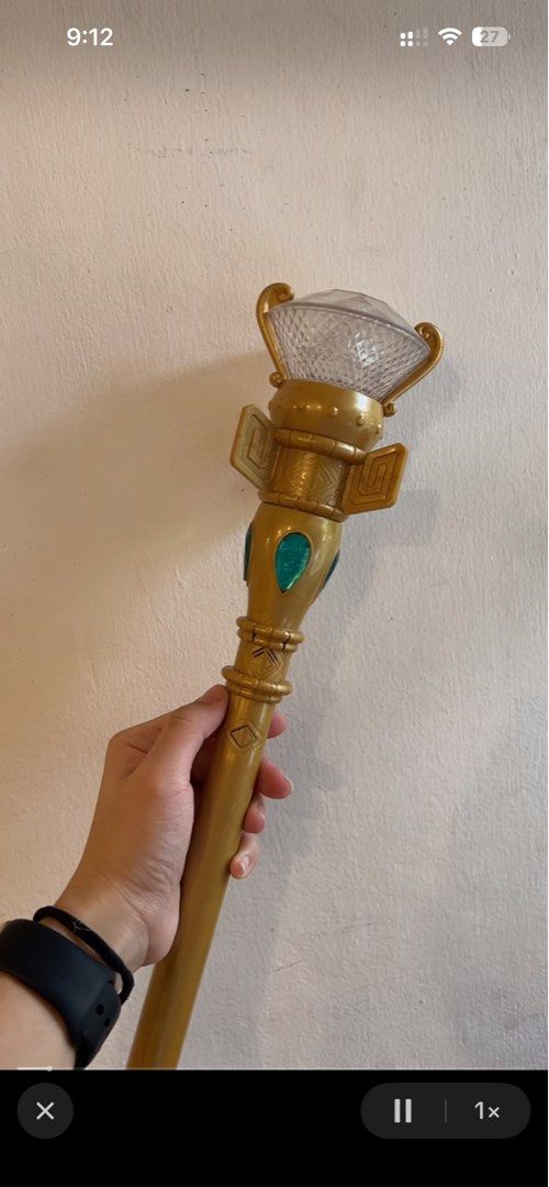 Elena of Avalor Wand (Category: Kids Toys) located in Pateros City. Submitted by cleanmycloset (Listing ID 1470867626, Image 2). Description: Preloved, unless stated brandnew. All items are declared AS IS. Pls manage your expectations. Tiktok checkout at your own risk or direct Jnt for safety. Lalamove for nearby areas and big items. Coin is used for size comparison. Follow me on tiktok @cleanmyclosetph & @cleanmyclosetph1 .