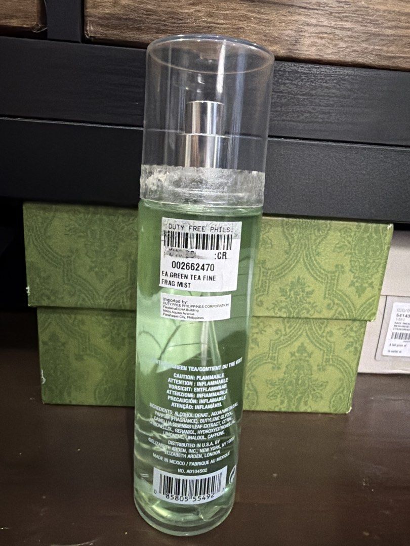 Elizabeth Arden Green Tea 236ML (Category: Fragrance & Deodorants) located in Quezon City. Submitted by ellieb16 (Listing ID 1470772093, Image 2). Description: Bought in Duty Free Used 2-3 Sprays Only.