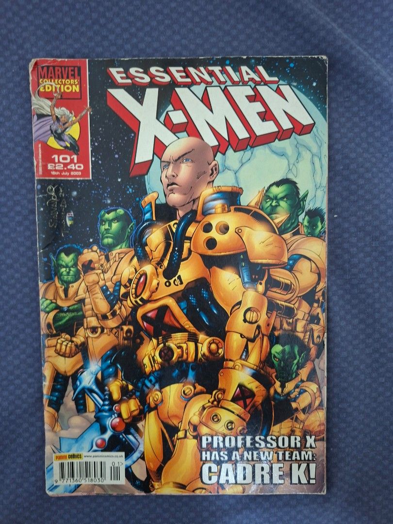 Essential X-Men #101 Marvel Comics (Category: Comics & Manga) located in San Fernando. Submitted by silverforest-63a2 (Listing ID 1470865655, Image 1). Description: Essential X-Men #101. Marvel Comics for 200php. Includes Maximum Security: Dangerous Planet #1 and Uncanny X-Men #387 Issue: detached cover Don't hesitate to ask for more photos Mode/s of payment: Gcash or COD/COP (For LBC Only) Delivery: Preferably J&T. Drop-off on Saturdays Delivery