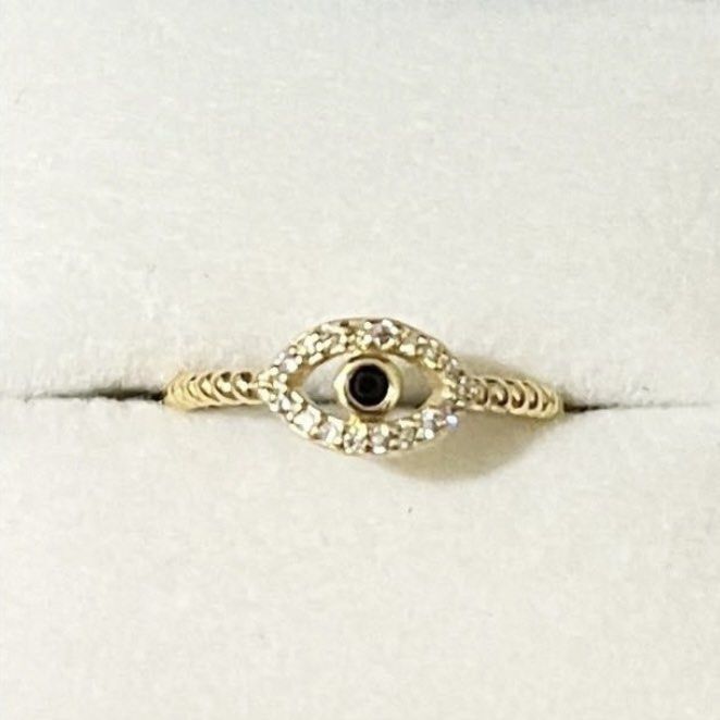EVIL EYE GOLD RING (Category: Rings) located in Talavera. Submitted by curatedbykhy (Listing ID 1470832115, Image 2). Description: PRE-ORDER (1-2 days waiting time only!) fast shipping☺️ Available sizes: 5, 6, 7, 9 Stainless Steel Quality! Non tarnish.