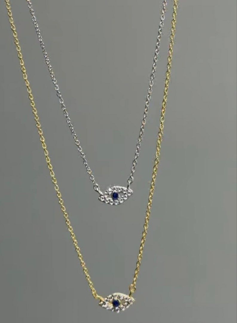 Evil eye necklace s925 (Category: Necklaces) located in Tagum. Submitted by shwzzzd (Listing ID 1470922375, Image 1). Description: S925 evil eye necklace with yellow gold plating Real sterling silver with mark/stamp Yellow gold available .