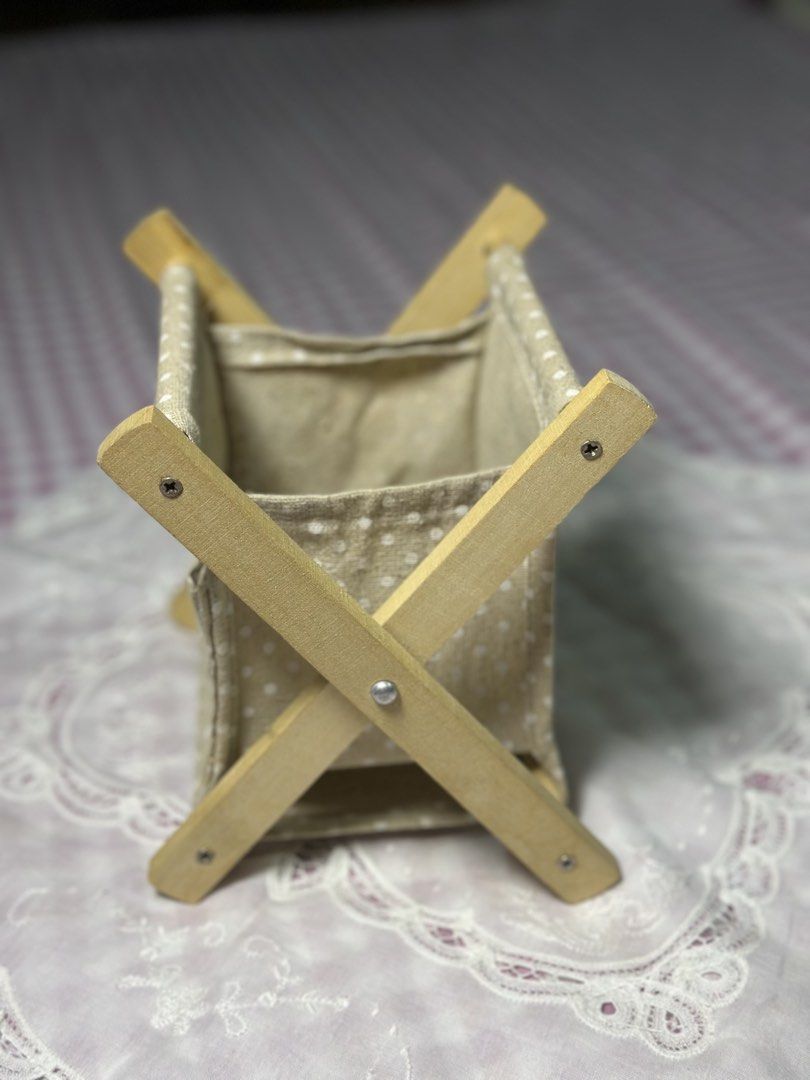 Fabric Storage Rack, Foldable (Category: Accessory Holder, Box & Organizers) located in Davao. Submitted by favoritepreloved (Listing ID 1470857058, Image 3). Description: 💜 Fix price 💜 17cm height x 13cm x 25cm.