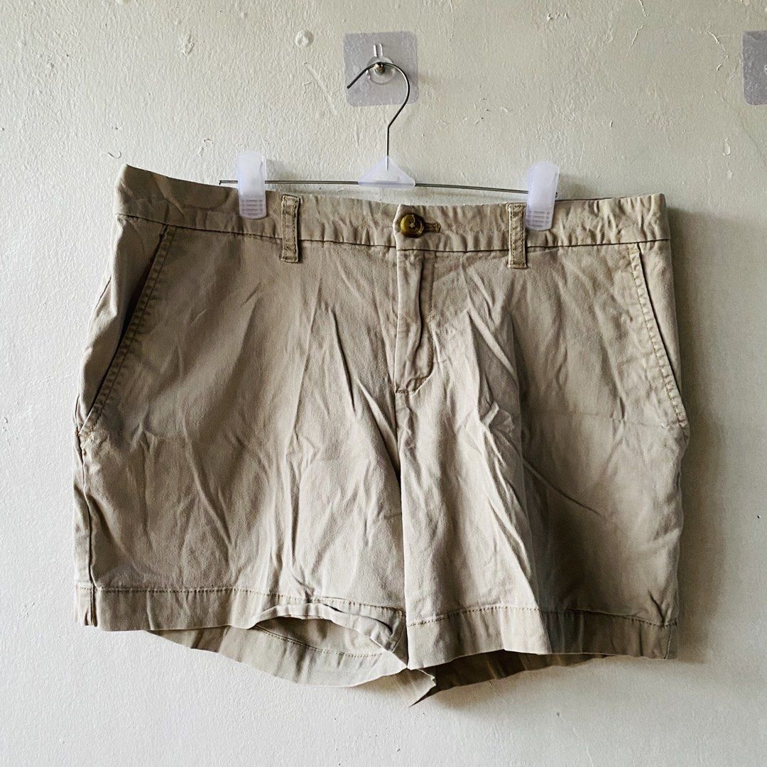 Faded Glory Khaki denim Shorts (Category: Shorts) located in Caloocan City. Submitted by lovemyclothes21 (Listing ID 1470843001, Image 2). Description: - Brand/Model: Faded Glory khaki shorts - Size: 12 - Material: 97% cotton, 3% spandex for a comfortable stretch - Color: Neutral beige (easy to match with any top) - Features: Classic button closure, belt loops, and front pockets - Condition/Style: Great warm-weather wardrobe staple.